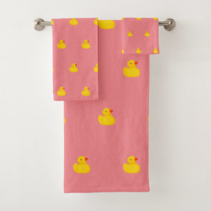 Toalla de baño conjunto de patito de goma para beb