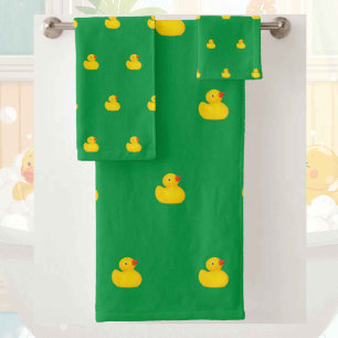 Toalla de baño conjunto de patito de goma para beb
