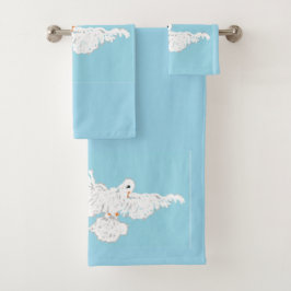 Toalla de baño conjunto de toallas : palo blanco