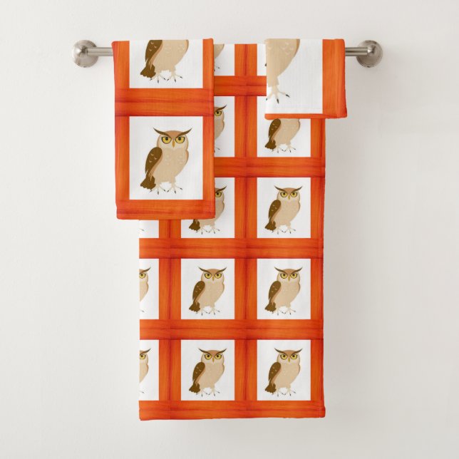 Toalla de baño Conjuntos de Búho (In situ)