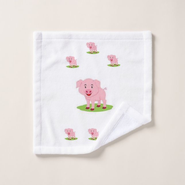 Toalla de baño Conjuntos de cerdo (Toallita)