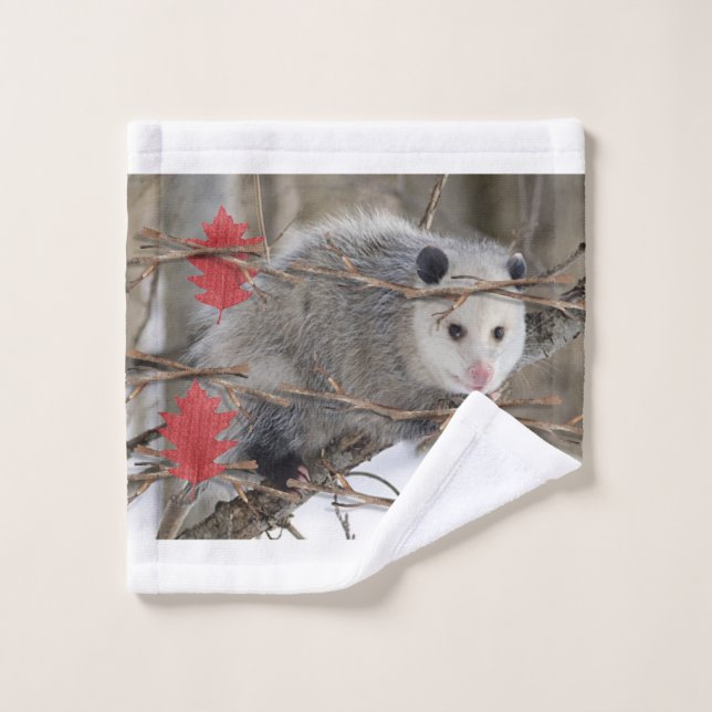 Toalla de baño Conjuntos de Naturaleza Opossum (Toallita)