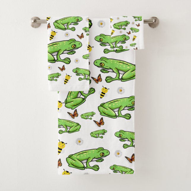 Toalla de baño Conjuntos de ranas Mariposa (In situ)