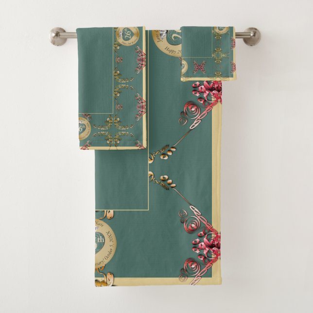 Toalla de baño de 26°/cualquier Boda Aniversario (In situ)