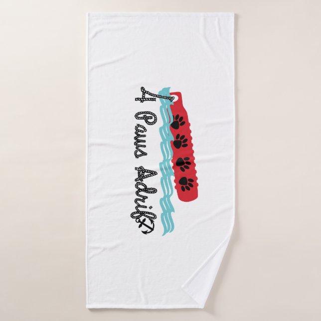 Toalla de baño de 4 patillas a la deriva (Toalla de baño)