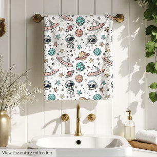Toalla de baño de astronauta Planetas y Estrellas