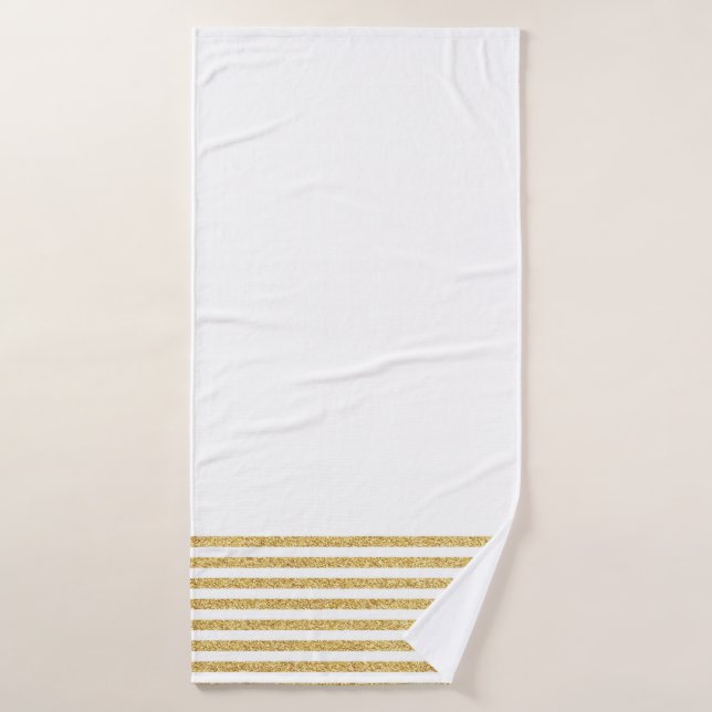 Toalla de baño de banda de oro (Toalla de baño)