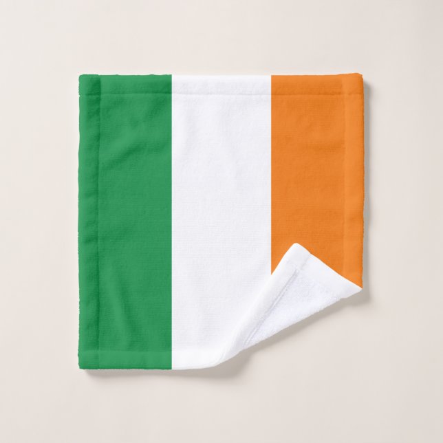 Toalla de baño de bandera irlandesa Éire elaborada (Toallita)