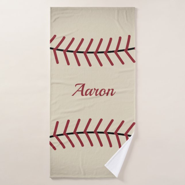 Toalla de baño de béisbol personalizada (Toalla de baño)