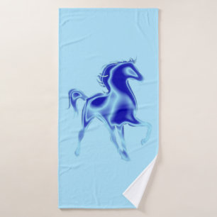 Toalla de baño de caballos Set Blue