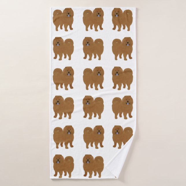 Toalla de baño de Chow Chow (Toalla de baño)