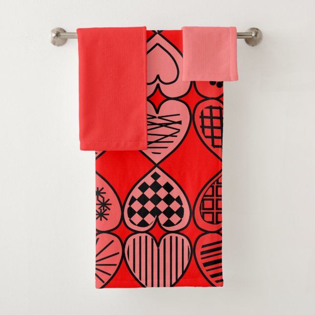 Toalla De Baño De Corazón Turbio De Topsy (In situ)