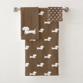 Toalla De Baño De Dachshund Marrón Set De Ropa De 