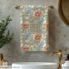 Toalla de baño de estilo romántico pastel Morris