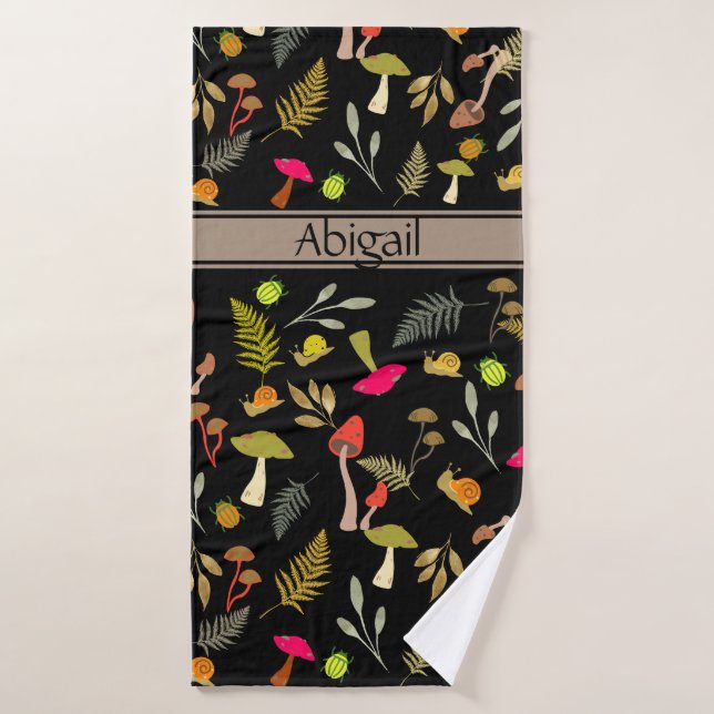 Toalla De Baño De Foliage De Hongo (Toalla de baño)