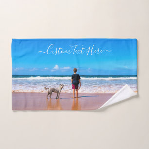 Toalla de baño de fotos de personalizado fija tus