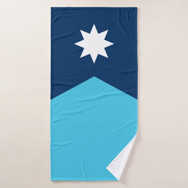 Toalla de baño de la bandera del estado de Minneso (Toalla de baño)