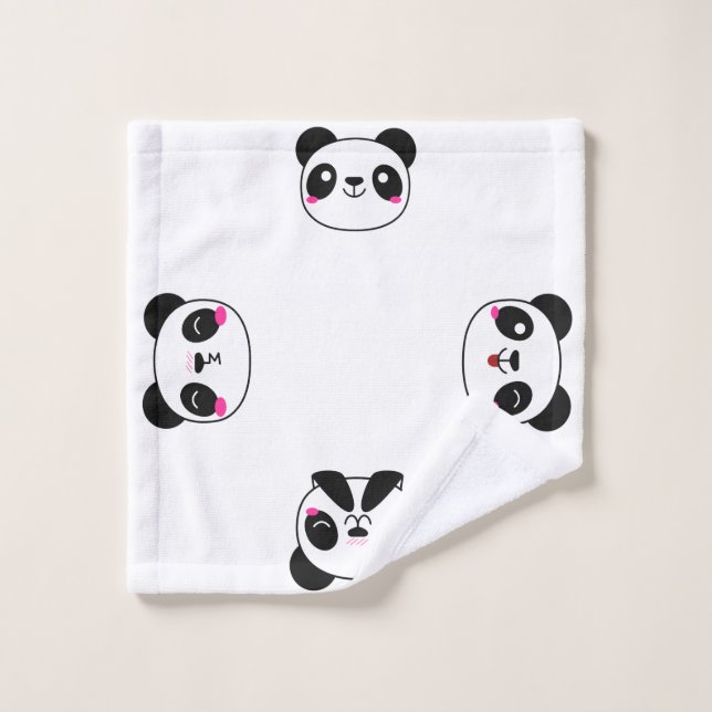 Toalla de baño de la emoji de la panda (Toallita)