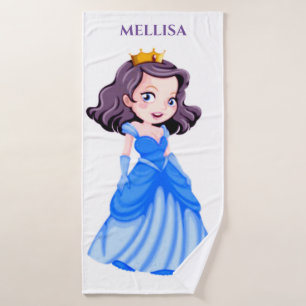Toalla de baño de la PRINCESA, nombre