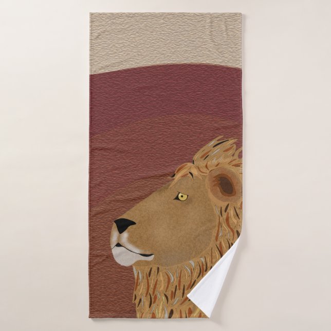 Toalla de baño de león (Toalla de baño)