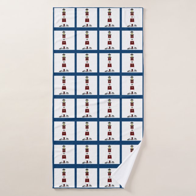 Toalla de baño de los faros (Toalla de baño)