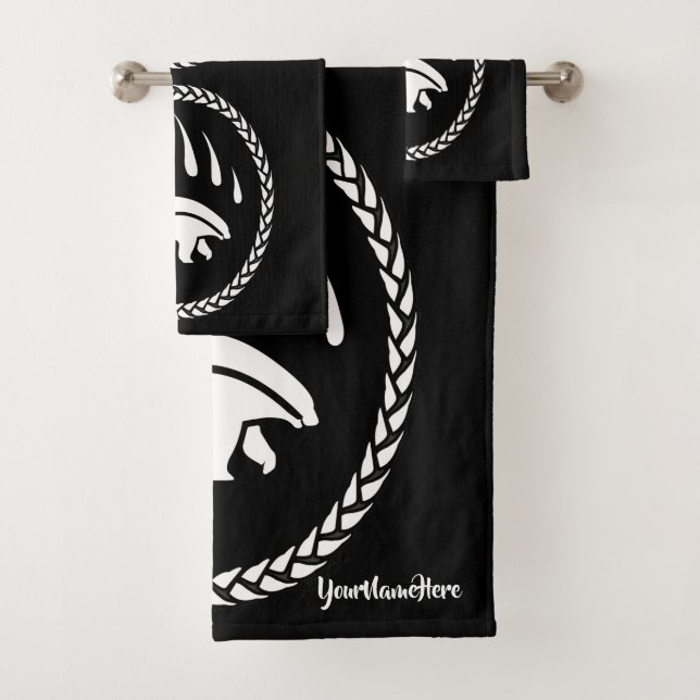 Toalla De Baño De Oso Set De Toallas De Oso Tribal (In situ)