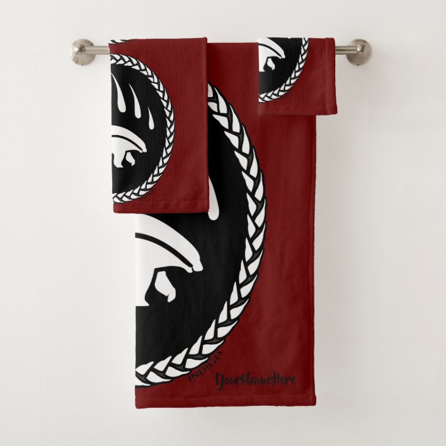 Toalla De Baño De Oso Set De Toallas De Oso Tribal (In situ)