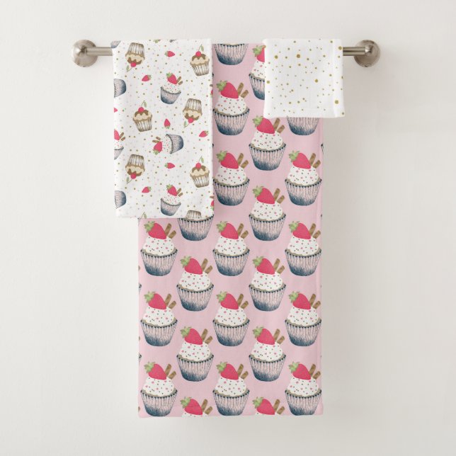 Toalla De Baño De Pastel - Postre De Punto De Polk (In situ)