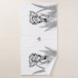 Toalla de baño de payaso malvado