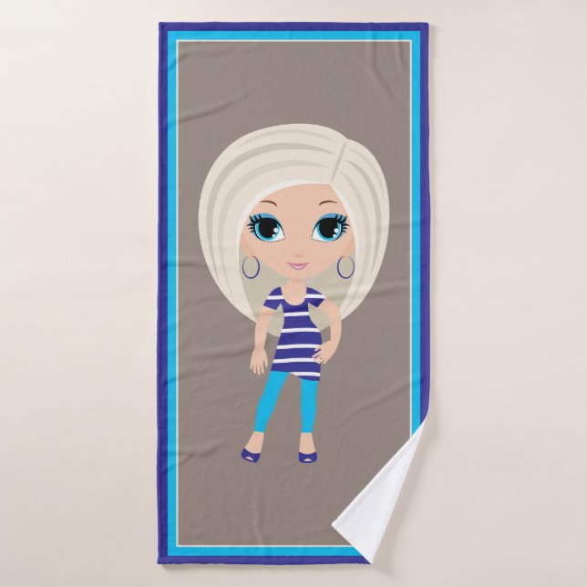 Toalla de baño de Personalizado mujer (Toalla de baño)