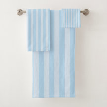 Toalla de baño de rayas azules
