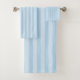 Toalla de baño de rayas azules