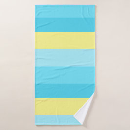 Toalla de baño de rayas de color mixto - suave y e