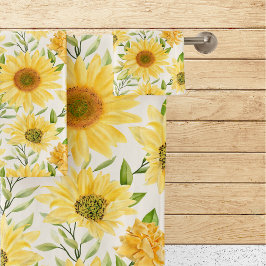 Toalla De Baño De Sunflower Alegre