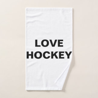 TOALLA DE BAÑO DEL HOCKEY DEL AMOR