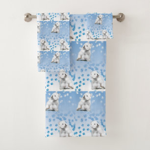 Toalla de baño del oeste de Terrier de la montañ