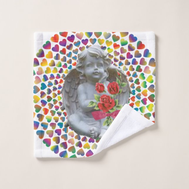 Toalla de baño El día de San Valentín, Ángel (Toallita)