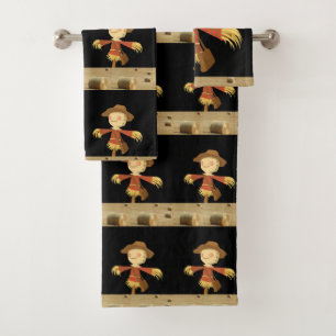 Toalla de baño fija Halloween, Scarecrow