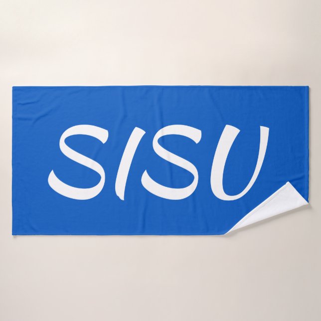 Toalla de baño finlandesa SISU (azul) (Toalla de baño)