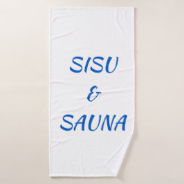 Toalla de baño finlandesa SISU & Sauna (blanca)