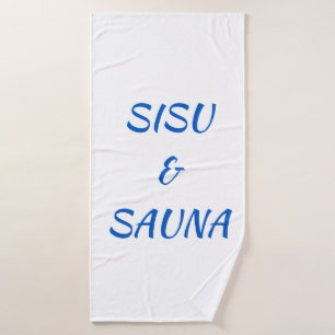 Toalla de baño finlandesa SISU & Sauna (blanca)