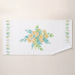 Toalla de baño "Flores del campo"<br><div class="desc">Delicada toalla floral,  con un diseño en acuarelas muy calido y romantico.
Combinalo con otros diseños de esta coleccion!</div>