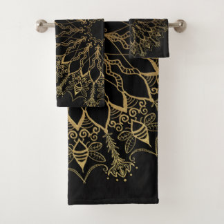Toalla de baño - Golden Bee Mandala