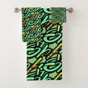 TOALLA DE BAÑO GRÁFICO PSICODELIC