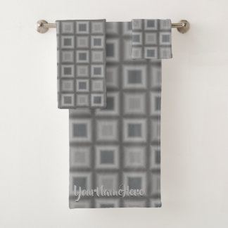 Toalla de baño gris Set de toallas Personalizado T