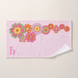 Toalla de baño Groovy Retro Hippie de los 60