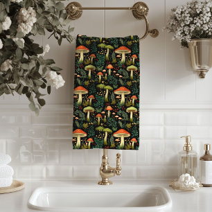 Toalla de baño inspirada en la naturaleza Hongos y