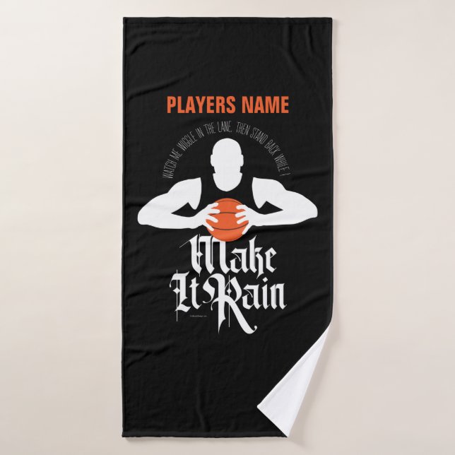 Toalla de baño Make It Rain (Baloncesto) (Toalla de baño)