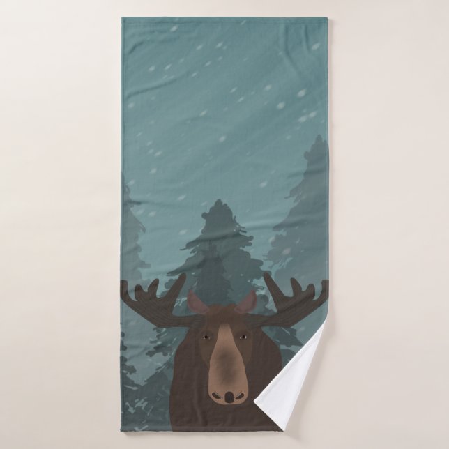 Toalla de baño moose (Toalla de baño)