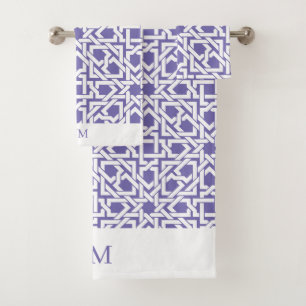 Toalla de baño morada marroquí de estaño